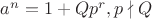 $a^n=1+Qp^r, p\nmid Q$