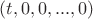 $(t,0,0,...,0)$