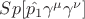 $Sp[\hat{p_1}\gamma^\mu\gamma^\nu]$