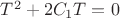 $T^2+2C_1T=0$