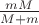$\frac{mM}{M+m}$