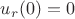 $u_r (0)=0 $