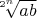 $\sqrt[2^n]{ab}$