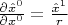 $\frac{\partial \hat{x}^0}{\partial x^0}=\frac{\hat{x}^1}{r}$
