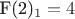 F(2)_1=4