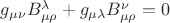 $g_{\mu \nu}B^\lambda_{\mu\rho}+g_{\mu \lambda}B^\nu_{\mu\rho}=0$