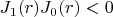 $J_1(r)J_0(r) < 0$