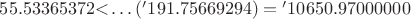 $55.53365372&sdot;(&minus;191.75669294)=&minus;10650.97000000$