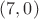 $(7,0)$