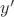$\[y'\]$