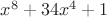 $x^8+34x^4+1$