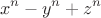 $$x^n-y^n+z^n$$