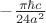 $-\frac{\pi \hbar c}{24 a^2}$