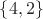 $\{4, 2\}$