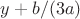 $y + b/(3a)$