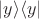 $|y\rangle\langle y|$