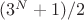 $(3^N+1)/2$