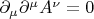 $\partial_\mu \partial^\mu A^\nu=0 $
