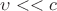 $\upsilon << c$