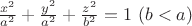 $\frac{x^2}{a^2}+\frac{y^2}{a^2}+\frac{z^2}{b^2}=1\  (b<a)$