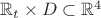 $\mathbb{R}_t\times D\subset\mathbb{R}^4$
