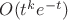 $O(t^ke^{-t}) $