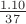 $\frac{1.10}{37}$
