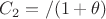 $C_2=\that/(1+\theta)$ $C_2=\that/(1+\theta)$