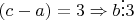 $(c-a)=3\Rightarrow b\vdots 3$