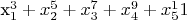 x_1^3+x_2^5+x_3^7+x_4^9+x_5^11