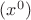 $(x^0)$ $(x^0)$
