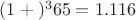 $(1+х)^365 =1.116$