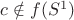 $c\notin f(S^1)$ $c\notin f(S^1)$