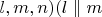 $l,m,n)(l\parallel m$