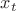 ${x}_{t}$