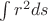 $\int r^2ds$