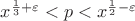 $x^{\frac13+\varepsilon}<p<x^{\frac12-\varepsilon}$