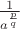 $\frac{1}{a^\frac{p}{q}}$