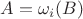 $A=\omega_i(B)$