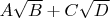$A\sqrt{B}+C\sqrt{D}$