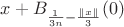 $x+B_{\frac{1}{3n}-\frac{\|x\|}{3}}(0)$
