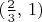 $(\frac 2 3,\, 1)$