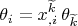 $$\theta_i = x^{\widetilde k}_{,i}\,\theta_{\widetilde k}$$