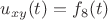 $u_{xy}(t)=f_8 (t)$