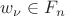 $w_\nu \in F_n$