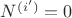 $N^{(i')}=0$ $N^{(i')}=0$