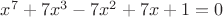 $\LARGE{x^7+7x^3-7x^2+7x+1=0}$