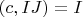 $(c, I J)=I$