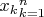 ${x_k}_{k=1}^n$