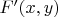 $F'(x,y)$